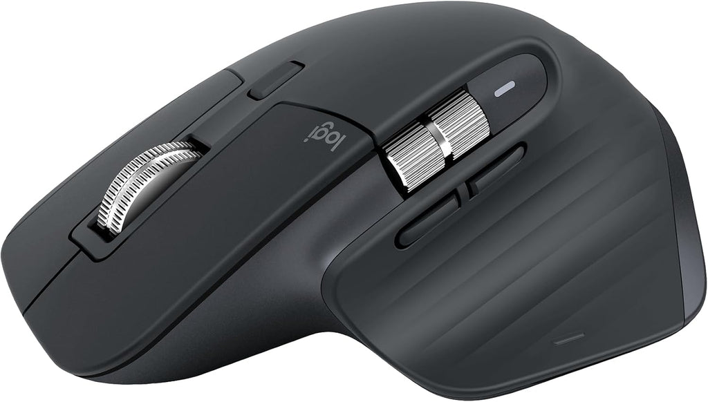 Souris à connectivité sans fil Logitech MX Master 3S Bluetooth Edition, sans récepteur USB - Défilement ultra-réactif, ergonomique, 8 000 DPI, suivi sur verre, clics silencieux, compatible doté de Apple Mac, PC Windows, Linux et Chrome - Graphite