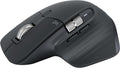 Souris à connectivité sans fil Logitech MX Master 3S Bluetooth Edition, sans récepteur USB - Défilement ultra-réactif, ergonomique, 8 000 DPI, suivi sur verre, clics silencieux, compatible doté de Apple Mac, PC Windows, Linux et Chrome - Graphite