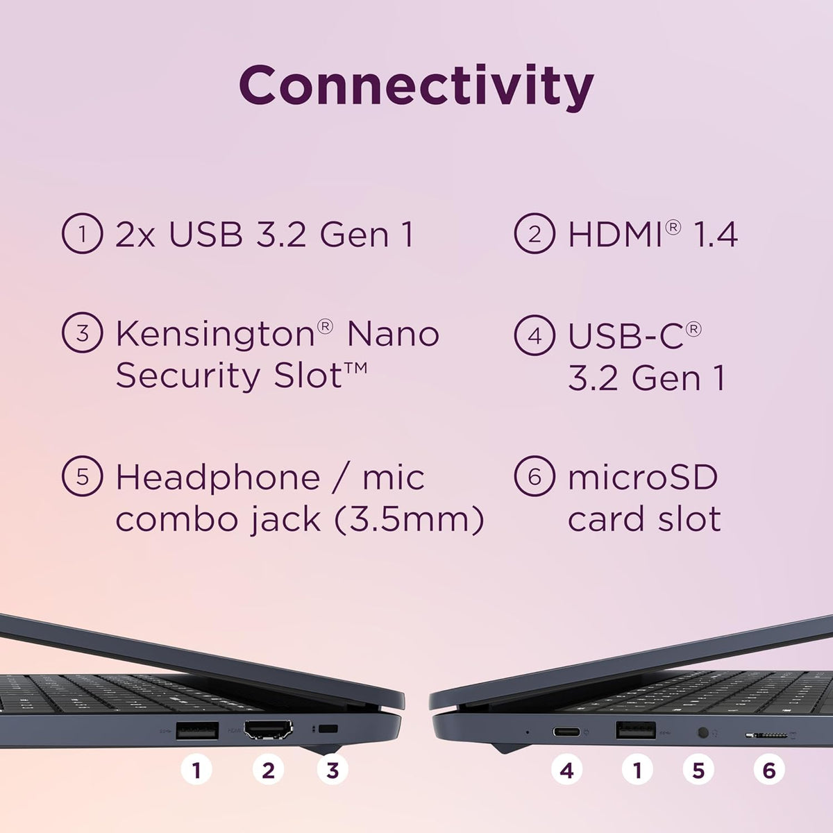 Chromebook Lenovo IdeaPad 3i, écran FHD 15,6 pouces, processeur Intel Celeron N4500, 8 Go de RAM, 64 Go de stockage eMMC, résolution 1920 x 1080 pixels, webcam 720p, Chrome OS, bleu abysse