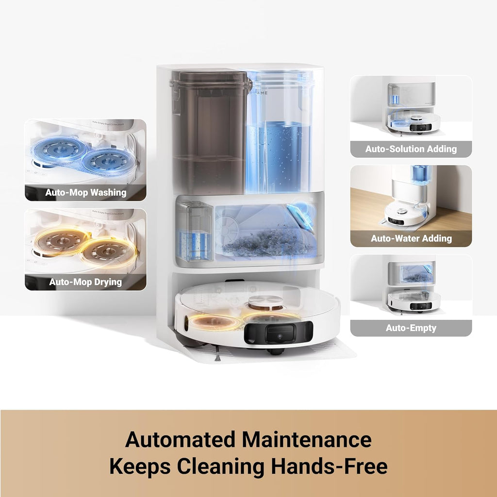 Aspirateur et laveur robot DREAME L10s Ultra Gen 2, aspiration de 10 000 Pa, technologie MopExtend, station de base tout-en-un, vidage automatique après 75 jours, lavage et séchage automatiques, détection intelligente des obstacles, nettoyage de…