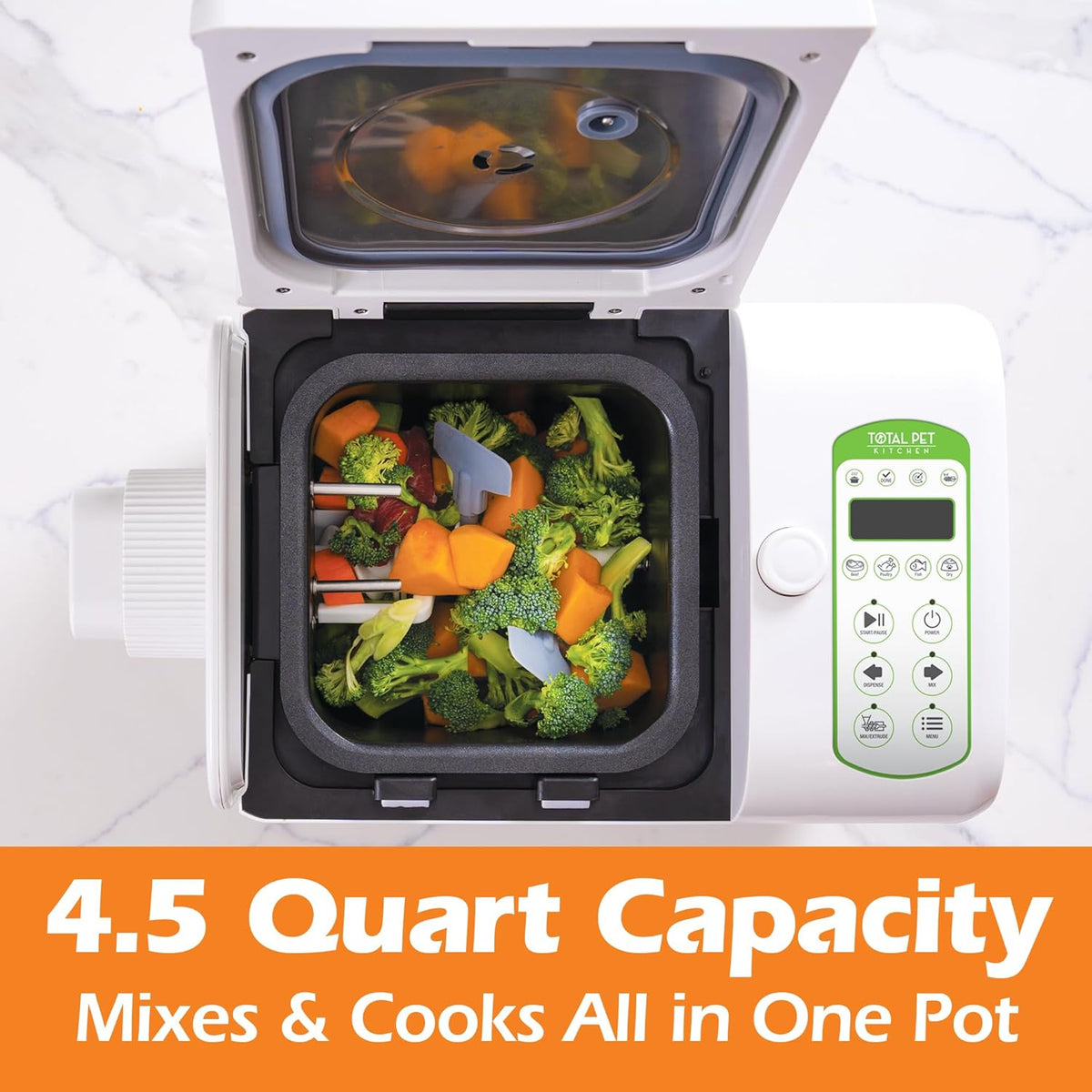 Multicuiseur tout-en-un pour aliments pour animaux, 4,5 litres, mélange et distribution – Modèle pratique