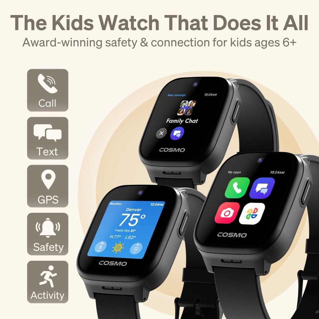Présentation : Montre connectée pour enfants JRTRACK par Cosmo | Suivi GPS et alertes de sécurité