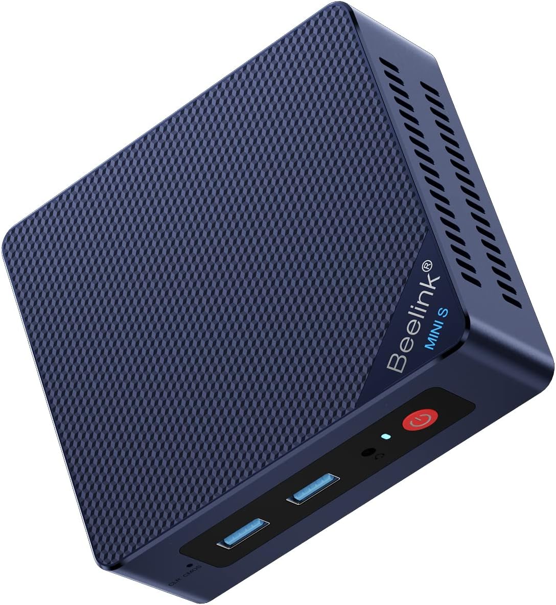 Mini PC Beelink Mini S12 Intel Core N95 quadricœur de 12e génération (allant jusqu'à 3,4 GHz), 8 Go de RAM DDR4, SSD de 256 Go, double sortie HDMI 4K UHD, Ethernet Gigabit, double Wi-Fi 5, Bluetooth 4.2, compatible HTPC et Windows 11 Home.