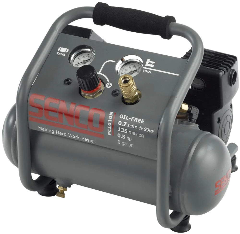 Compresseur d'air Senco pour finitions et garnitures, 1 gal, 1/2 HP PC1010N – Modèle pratique