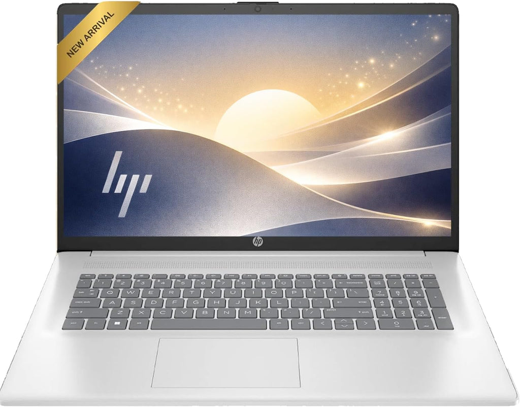 Ordinateur compact portable HP 17,3 pouces avec Office 365 pour le Web à vie, processeur Intel Core i3 à 8 cœurs de 13e génération (supérieur au i5 de 11e génération), 16 Go de RAM, SSD PCIe de 256 Go, pavé numérique, Windows 11, sans souris.