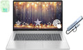 Ordinateur compact portable HP 17,3 pouces à écran tactile, 64 Go de RAM, 2,5 To de stockage (SSD de 2 To + station d'accueil de 512 Go), processeur AMD Ryzen 5 à 6 cœurs, Windows 11, écouteurs PLUSERA inclus.