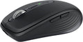 Souris à connectivité sans fil au format au format compact Logitech MX Anywhere 3S, défilement réactif, suivi multi-surfaces 8 000 DPI, clics silencieux, boutons programmables, USB-C, Bluetooth, compatible Windows, Linux, Chrome OS et Mac - Graphite