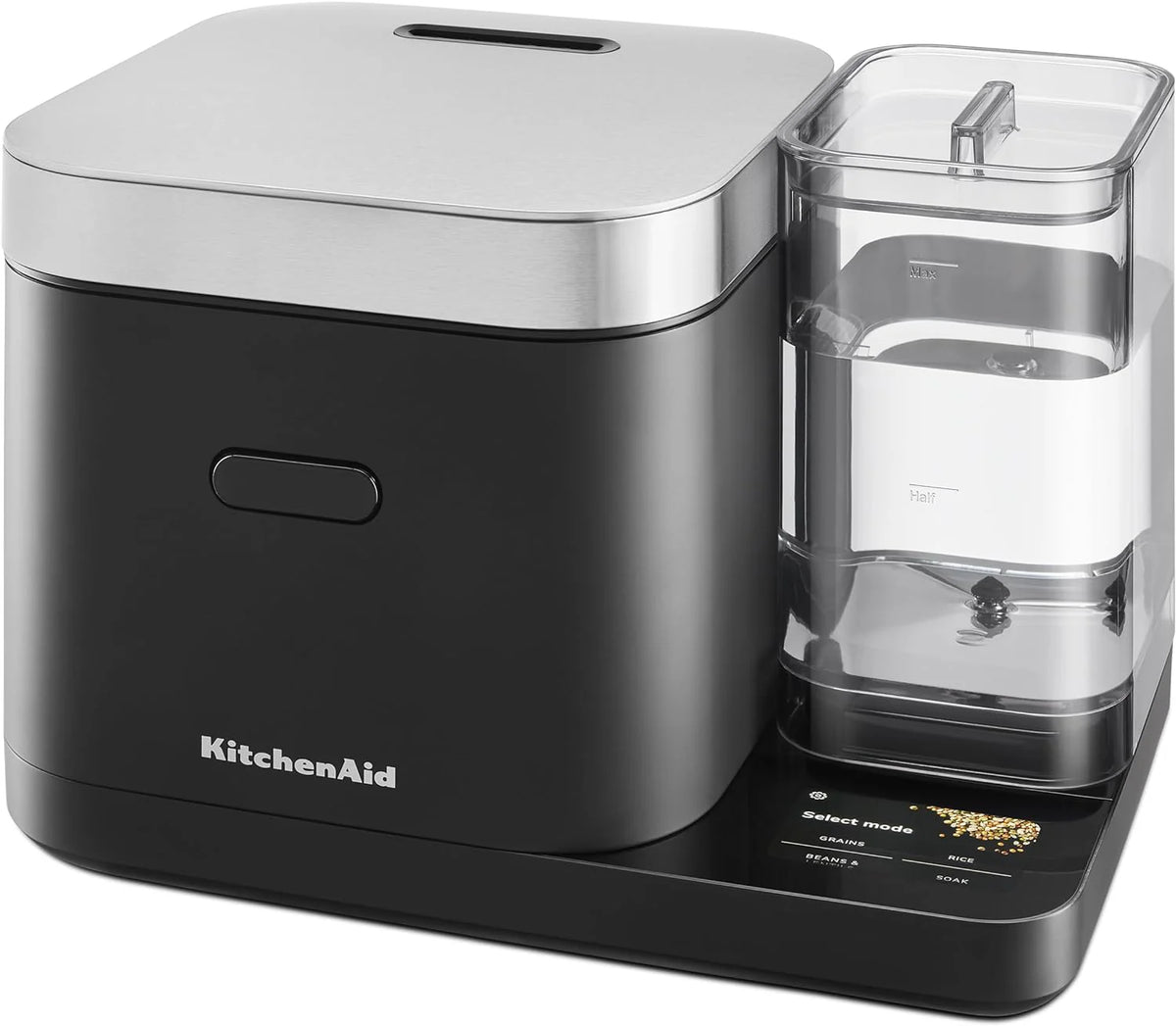 Cuiseur à riz et à céréales KitchenAid 8 tasses doté de balance intégrée et cuisson différée, KGC3155BM
