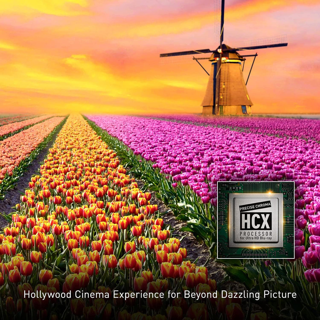 Lecteur Blu-ray/DVD 4K Panasonic doté de Dolby Vision et HDR10+, lecture vidéo Ultra HD de qualité soignée, audio haute résolution et assistance vocale - DP-UB820-K (Noir)
