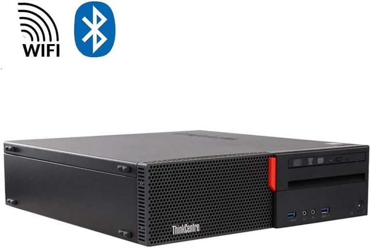 Ordinateur de bureau professionnel Lenovo ThinkCentre M700 SFF, processeur Intel Core de 6e génération, 8 Go de RAM, SSD de 256 Go, Wi-Fi, Bluetooth, clavier RGB, Windows 11 Pro (reconditionné) – Modèle pratique