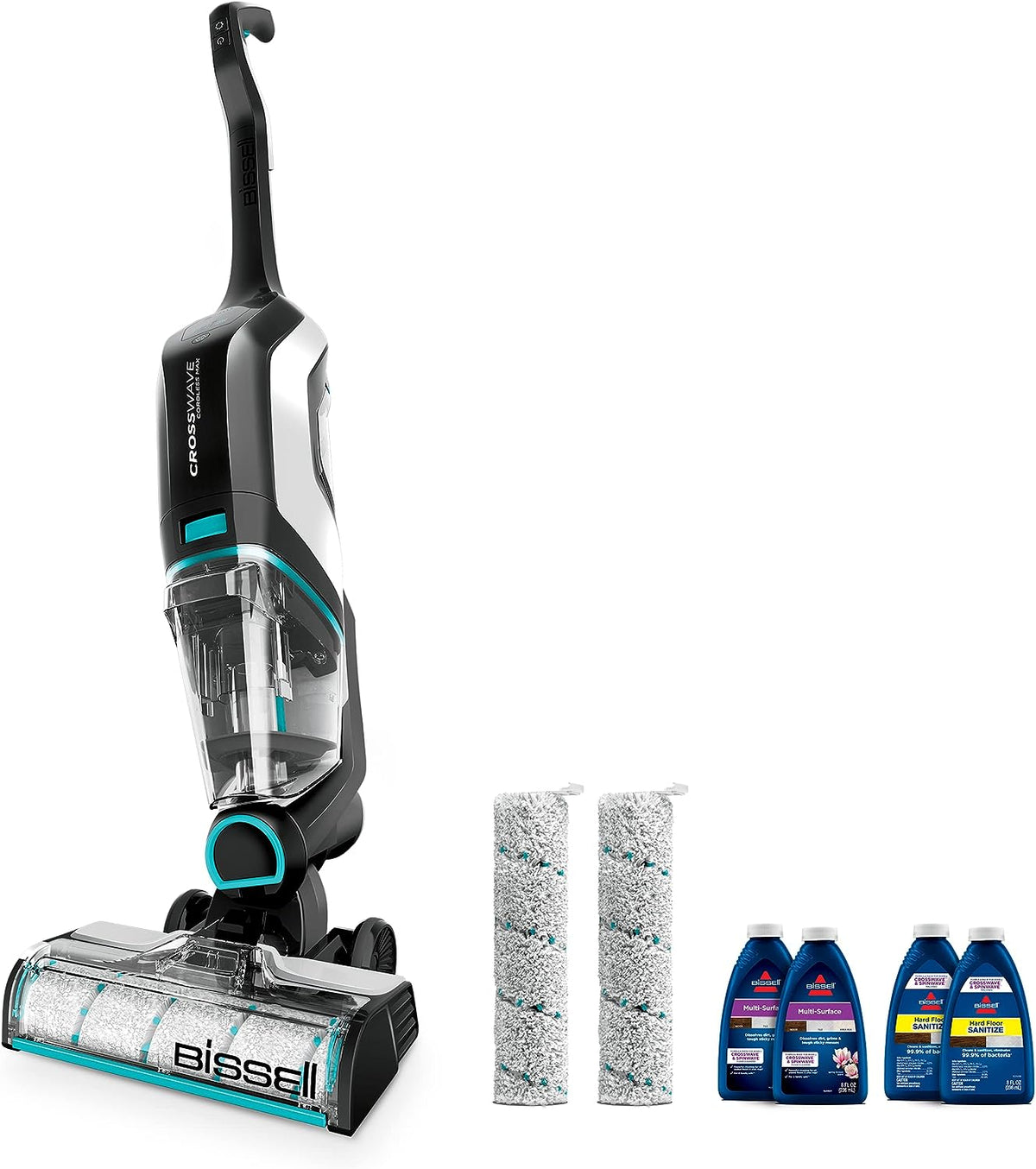 Aspirateur et serpillère tout-en-un à connectivité sans fil BISSELL CrossWave Max pour surfaces humides et sèches