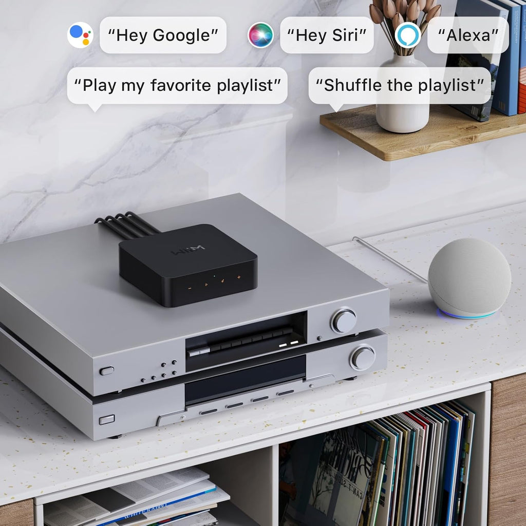 Récepteur WiiM Pro AirPlay 2, Google Cast Audio, streamer multiroom WiFi compatible doté de Alexa, Siri et Google Assistant. Diffusez de l'audio haute résolution depuis Spotify, Amazon Music, Tidal et bien plus encore.