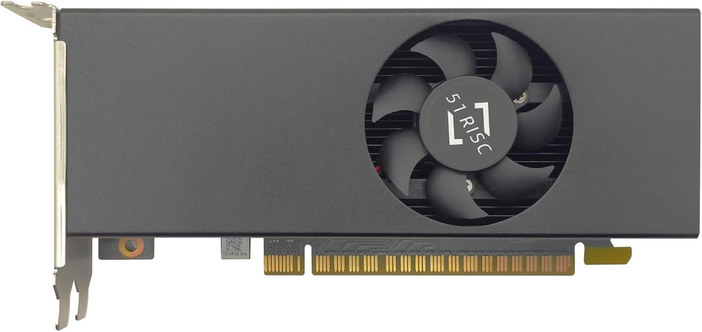 Carte graphique 51RISC GT 730 4 Go LP, 4 ports HDMI, profil bas, GDDR5, format au format compact, adaptée à les jeux doté de écran 8K, PC de bureau/mini PC SFF (GTX 730 4G 4×HDMI LP)