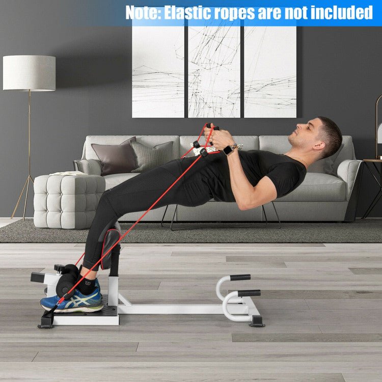 Appareil de musculation tout-en-un haut de gamme pour un usage domestique, doté de squats et coussinets antidérapants.