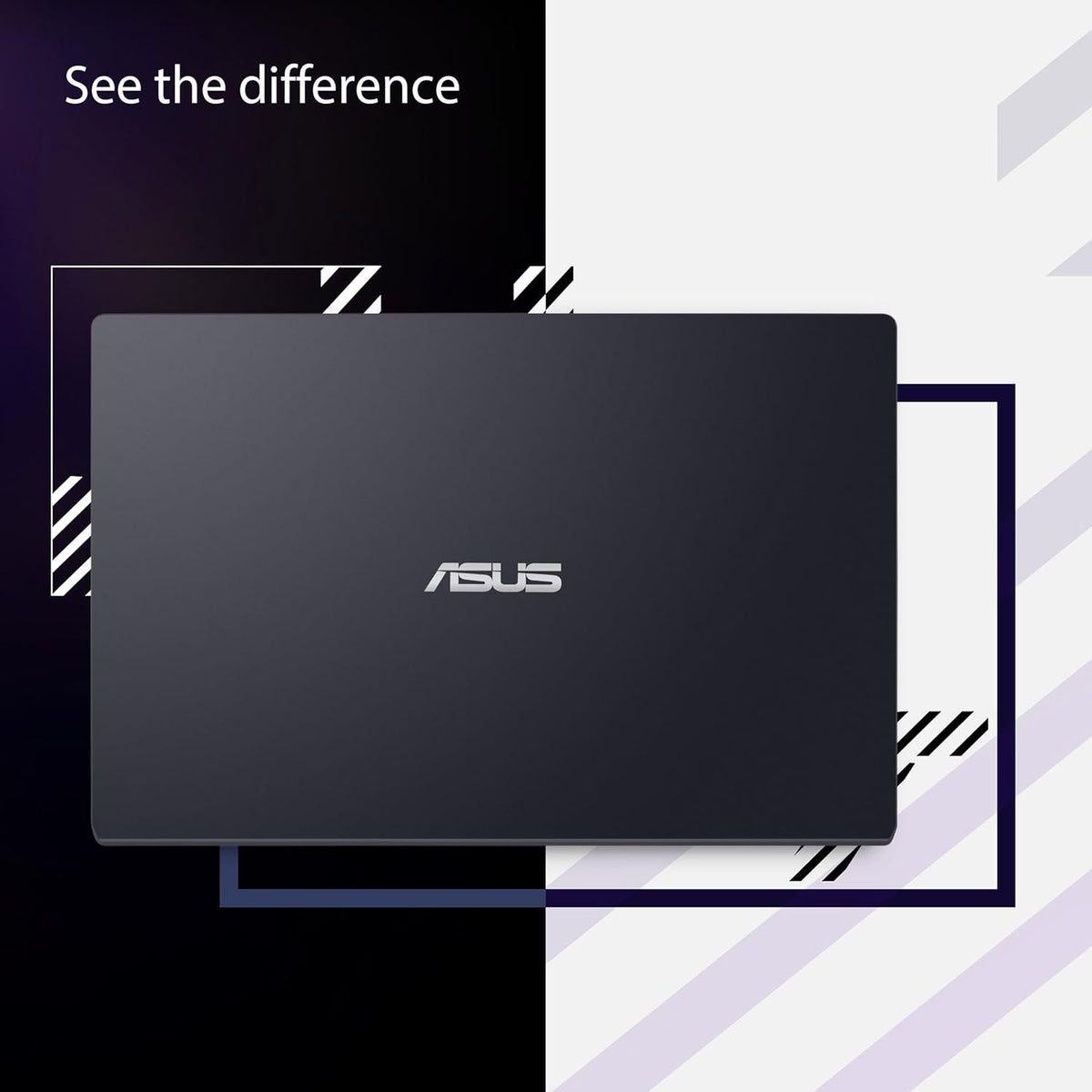ASUS Vivobook Go Slim 15,6" - Ordinateur compact portable fin et compact portable pour étudiants - Processeur Intel Dual Core N4500, 4 Go de RAM, SSD de 128 Go, Windows 11, Noir étoilé L510KA-ES04