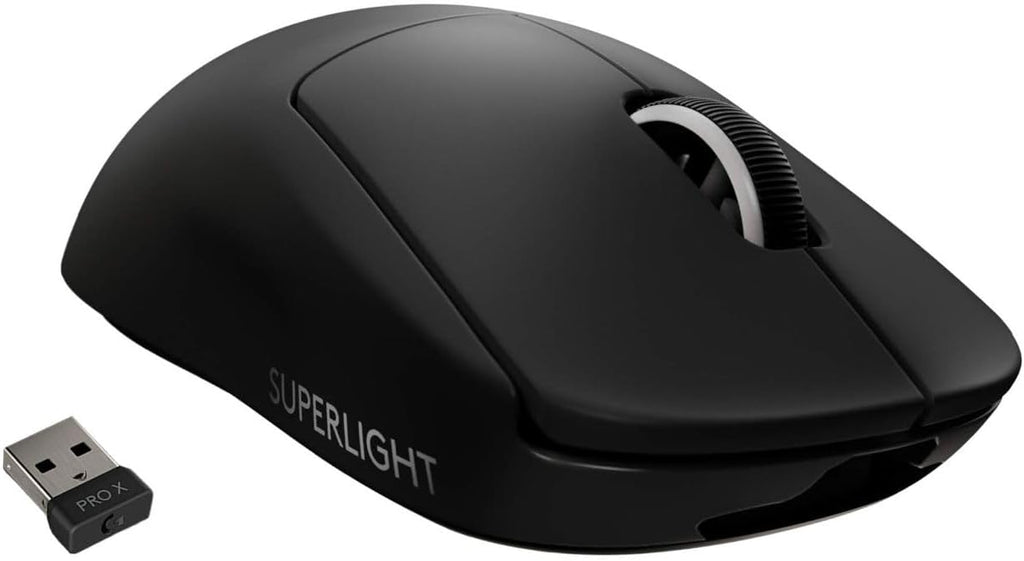 Souris gaming à connectivité sans fil Logitech G PRO X Superlight, ultra-légère, capteur Hero 25K, 25 600 DPI, 5 boutons programmables, longue autonomie, compatible PC/Mac - Noir