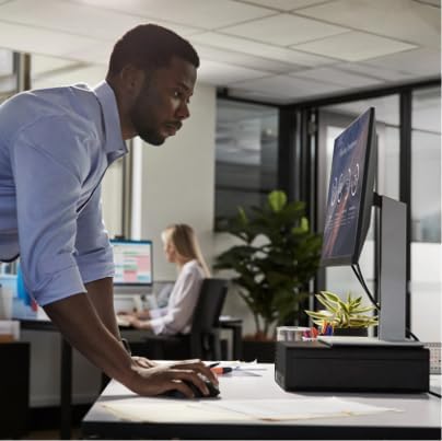 Ordinateur de bureau mini-PC HP Pro 400 G9, processeur Intel, 16 Go de RAM DDR5, SSD PCIe de 256 Go, triple affichage 4K, USB-C, conception ultra-silencieuse, Bluetooth 5.2, Wi-Fi 6, clavier et souris, Windows 11 Professionnel – Modèle pratique