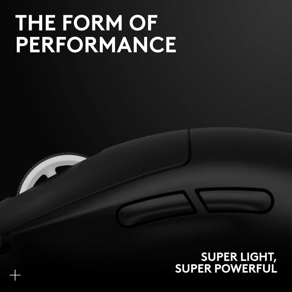 Souris gaming à connectivité sans fil Logitech G PRO X Superlight 2, 60 g, qualité professionnelle, 5 boutons programmables, capteur 44 000 DPI, taux de rapport 8 kHz, chargement USB-C pour PC/Mac - Noir