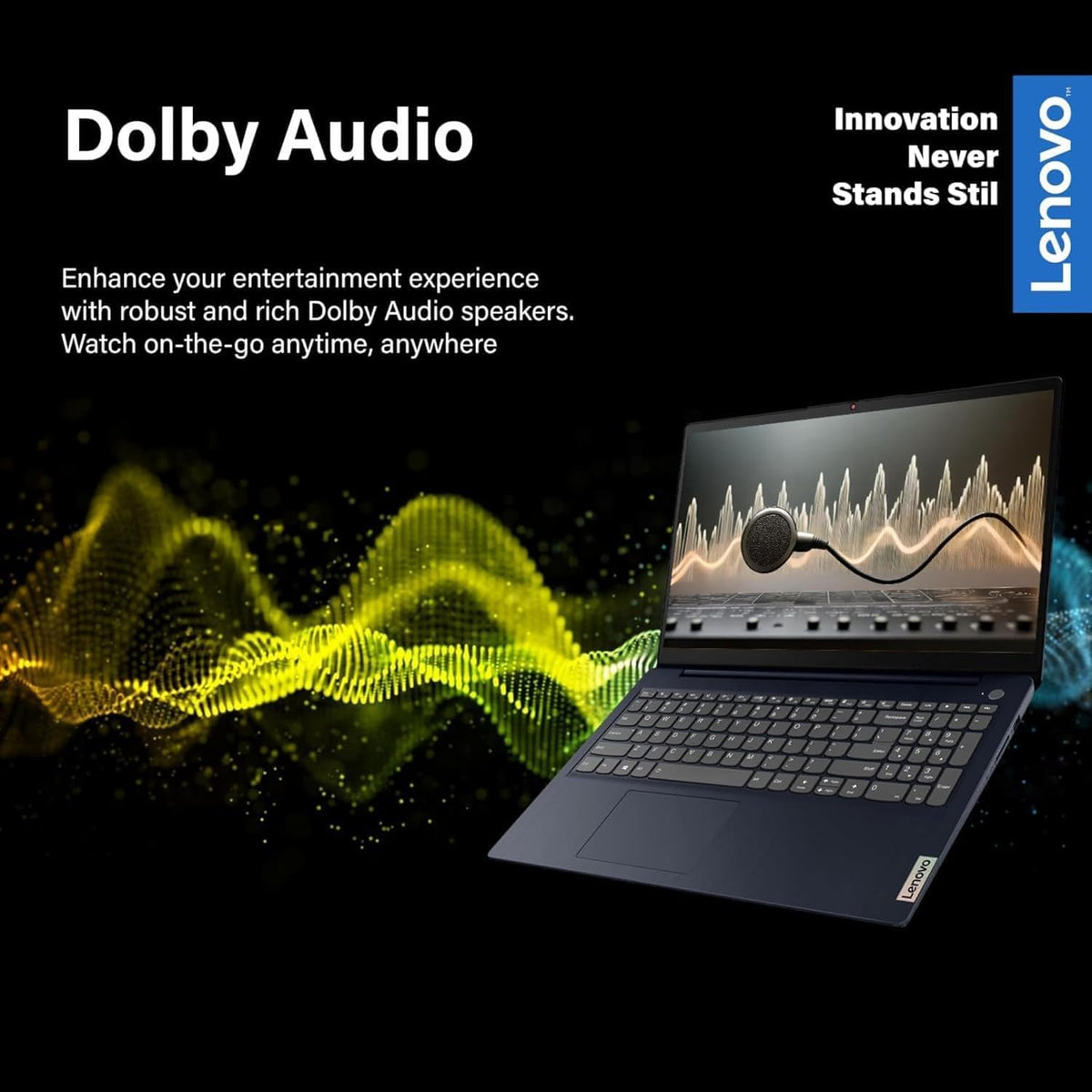Ordinateur compact portable Lenovo IdeaPad 15,6 pouces avec Microsoft 365 Famille et Entreprise • 8 Go de RAM • SSD PCIe de 256 Go • Processeur Intel Core • Wi-Fi 6 • 1 To de stockage cloud • Autonomie de 11 heures • Windows 11
