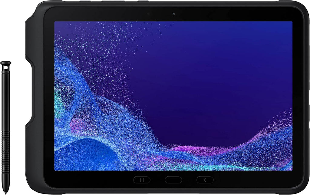 Tablette tactile Samsung Galaxy Tab Active4 Pro 10,1" 64 Go Wi-Fi Android professionnelle LTE débloquée, 4 Go de RAM, design robuste, écran tactile sensible, longue autonomie - idéale pour les professionnels SM-T630NZKAN20 Noir
