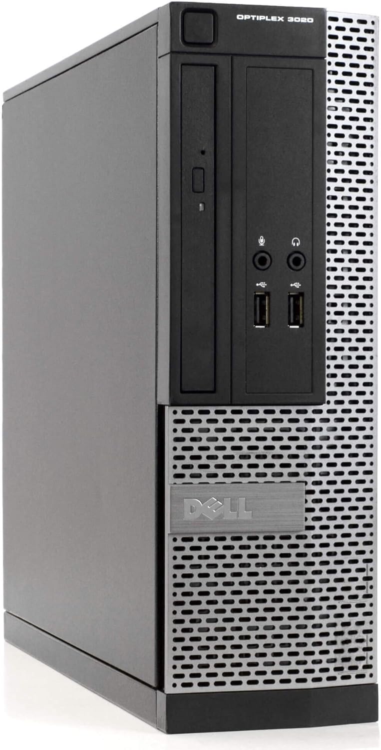 Ordinateur de bureau DELL Optiplex 3020 SFF Slim, Intel Core i3 4130 3,40 GHz, 4 Go de RAM, disque dur de 500 Go, graveur DVD, USB 3.0, Windows 11 Pro (reconditionné) – Modèle pratique