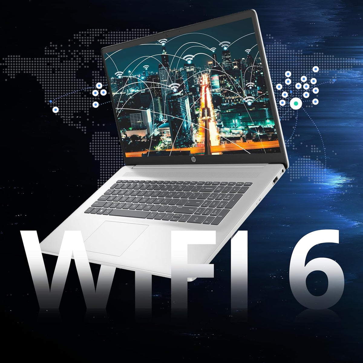 Ordinateur compact portable HP 17,3" FHD IPS antireflet, processeur Intel 7-150U, 16 Go de RAM, 2 To de stockage (SSD 1 To et station d'accueil 1 To), carte graphique Intel, pavé numérique, Wi-Fi 6, webcam 1080p, charge rapide, Windows 11 Famille