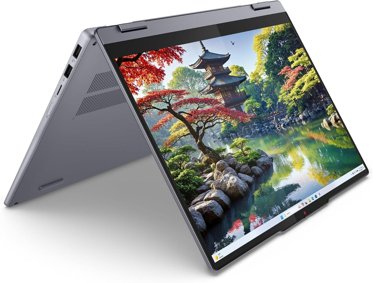 Ordinateur compact portable Lenovo IdeaPad 5i 2-en-1 14" WUXGA tactile | Processeur Intel Core Ultra 5 AI 225U | Carte graphique Intel | Gris | Rétroéclairage | 8 Go de RAM DDR5 | SSD 512 Go | Windows 11 Famille | Hub USB 3.0 inclus
