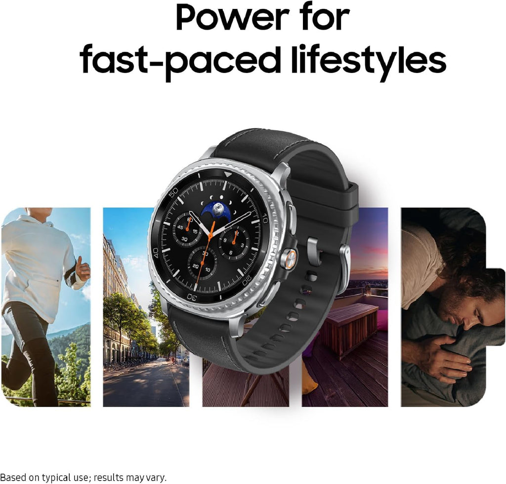 Présentation : Samsung Galaxy Watch 8 Classic (2025) 46 mm, montre connectée Bluetooth, design coussin, lunette rotative, bouton d'accès rapide, coaching du sommeil, coaching de course, score d'énergie, noir, version américaine (reconditionnée)