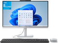 Ordinateur de bureau tout-en-un Lenovo IdeaCentre 24" 1080p, processeur Intel Core i3-N305 à 8 cœurs, 16 Go de RAM DDR4, SSD PCIe de 1 To, écran 23,8", adapté à un usage domestique, Office 365 inclus, Wi-Fi 6, Bluetooth, Windows 11, blanc.