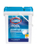 Clorox Xtra Blue 40 livres 80 comprimés pour piscine et spa, comprimés de chlore longue durée de 3 pouces pratique