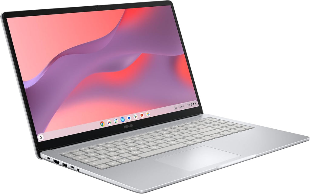 Ordinateur compact portable ASUS Chromebook CX15, écran antireflet Full HD 15,6 pouces, processeur Intel® N50, 128 Go de stockage, 8 Go de RAM, ChromeOS, gris pur, CX1505CTA-AS88F-PG