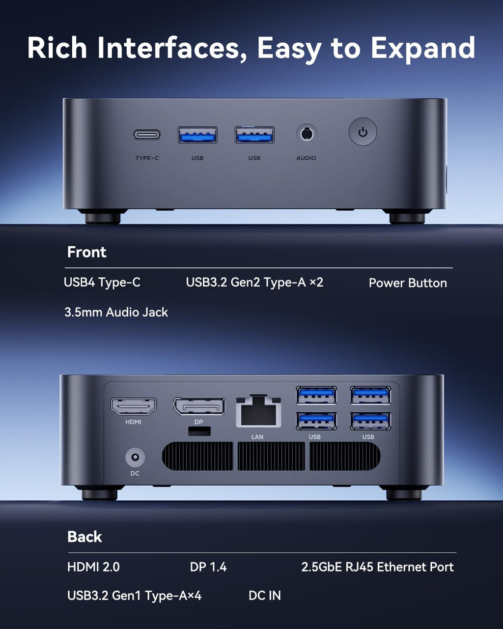 ACEMAGIC M1 Mini PC Windows 11 Pro Intel Core i9 13900HK 32 Go de RAM 1 To SSD (14 cœurs/20 threads allant jusqu'à 5,4 GHz) Petit ordinateur de bureau pour un usage professionnel, la maison et une utilisation quotidienne. Surpasse les processeurs…