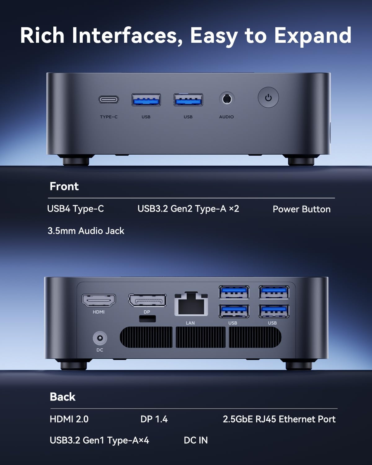 ACEMAGIC M1 Mini PC Windows 11 Pro Intel Core i9 13900HK 32 Go de RAM 1 To SSD (14 cœurs/20 threads allant jusqu'à 5,4 GHz) Petit ordinateur de bureau pour un usage professionnel, la maison et une utilisation quotidienne. Surpasse les processeurs…