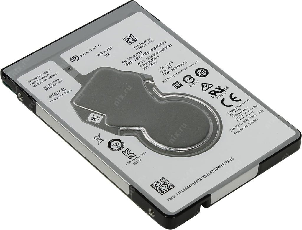 Disque dur interne Seagate 1 To pour ordinateur compact portable SATA 6 Gb/s 128 Mo de cache 2,5 pouces (ST1000LM035) (Boîte ouverte)