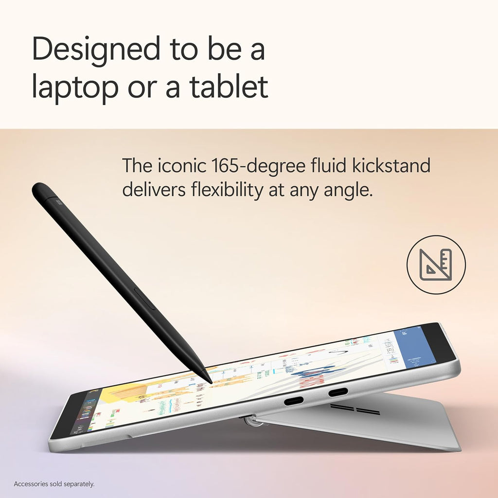 Microsoft Surface Pro 2-en-1 (2025) : ordinateur compact portable/tablette, Windows 11, Copilot+, écran tactile 12 pouces, processeur Snapdragon X Plus (8 cœurs), 16 Go de RAM, 256 Go de stockage, finition platine.