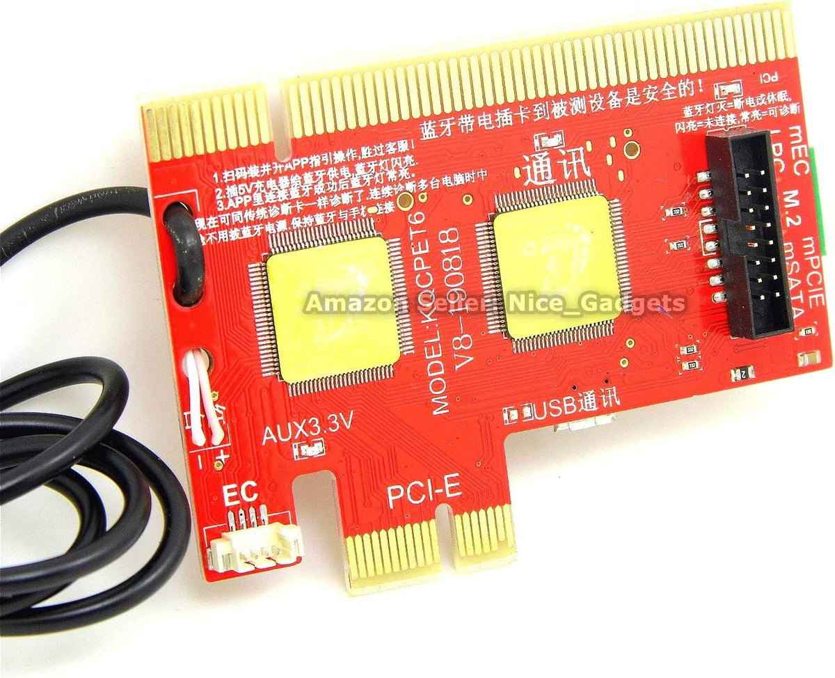 Nouvelle carte de test USB PCIe V8 : kit de diagnostic de carte mère, outil de diagnostic USB unique pour PC, ordinateur compact portable, serveur, mini PC tout-en-un, Mac, téléphone Android, tablette, analyseur d'ordinateur multi-ports.