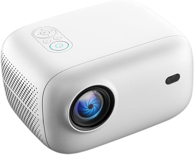 Projecteur intelligent au format compact PJ500, écran HD 1080p de 40 à 130 pouces, décodage 4K, 550 lumens ANSI, mise au point automatique et correction trapézoïdale, connectivité Wi-Fi 6 et Bluetooth 5.2