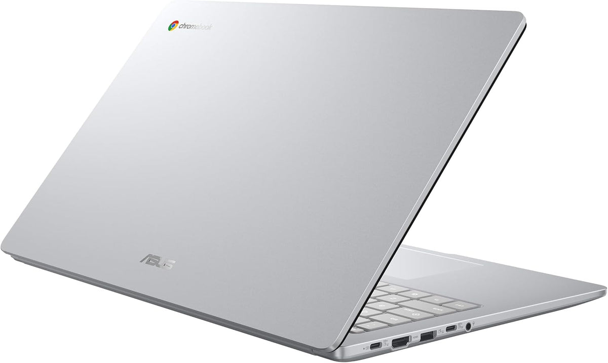 Ordinateur compact portable ASUS Chromebook CX15, écran antireflet Full HD 15,6 pouces, processeur Intel® N50, 128 Go de stockage, 8 Go de RAM, ChromeOS, gris pur, CX1505CTA-AS88F-PG
