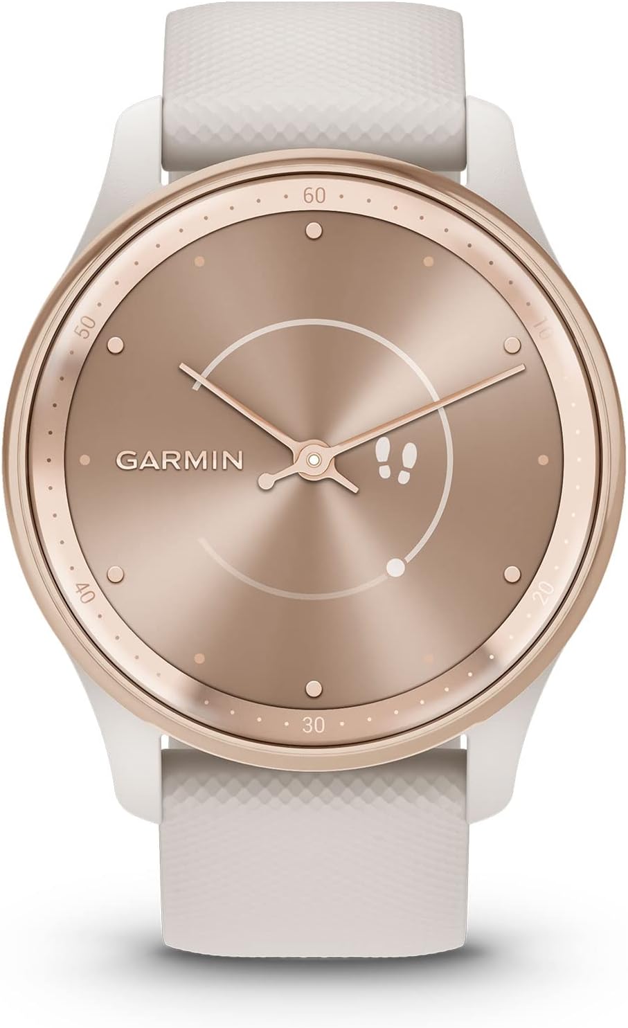 Présentation : Garmin vívomove Trend Montre connectée hybride élégante, autonomie longue durée, aiguilles dynamiques et écran tactile, couleur ivoire