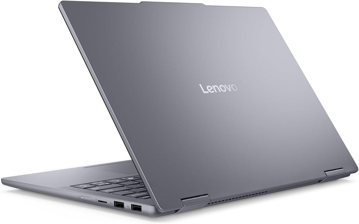 Ordinateur compact portable Lenovo IdeaPad 5i 2-en-1 14" WUXGA tactile | Processeur Intel Core Ultra 5 AI 225U | Carte graphique Intel | Gris | Rétroéclairage | 8 Go de RAM DDR5 | SSD 512 Go | Windows 11 Famille | Hub USB 3.0 inclus