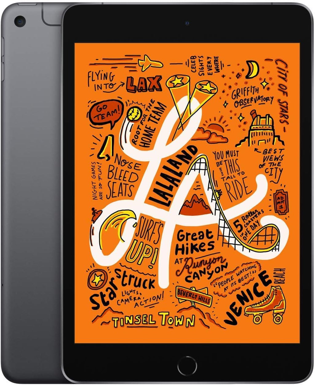 Apple iPad mini 5 256 Go - Wi-Fi + Cellular - Gris sidéral (Reconditionné Premium) pratique