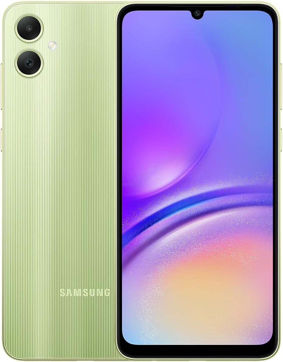Samsung Galaxy A05 A055M 64 Go Double SIM GSM Débloqué Smartphone Android (Version Amérique latine) - Vert clair – Modèle pratique