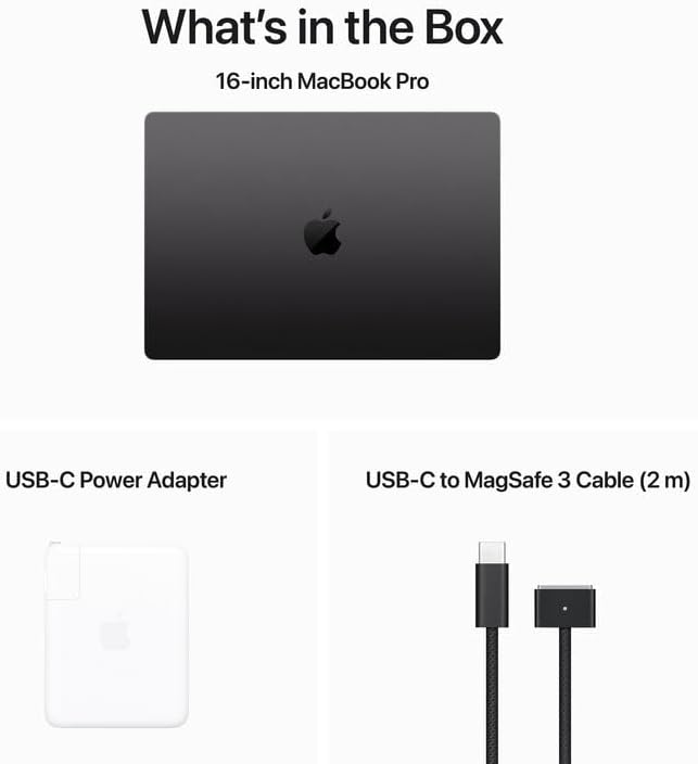 MacBook Pro 2023 d'Apple avec puce M3 Max, processeur à 16 cœurs et processeur graphique à 40 cœurs (16,2 pouces, 64 Go de RAM, 1 To de stockage SSD) (clavier QWERTY anglais) Noir sidéral (reconditionné)