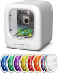 Imprimante 3D AOSEED pour enfants, imprimante 3D entièrement assemblée doté de intelligence artificielle, vitesse allant jusqu'à 400 mm/s, nivellement automatique, plus de 1500 modèles et plus de 17 modules, incluant 8 filaments PLA pour une…