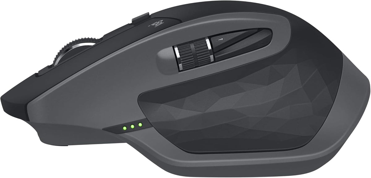 Souris à connectivité sans fil Logitech MX Master 2S Bluetooth Edition, multi-surfaces, défilement ultra-réactif, ergonomique, rechargeable, connecte allant jusqu'à 3 ordinateurs Mac/PC, couleur graphite.
