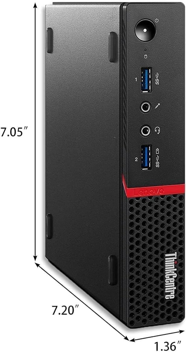Ordinateur de bureau Lenovo Thinkcentre M715Q AMD Ryzen 3 Pro-2200GE 4 Go 128 Go SSD W11H (Reconditionné) – Modèle pratique