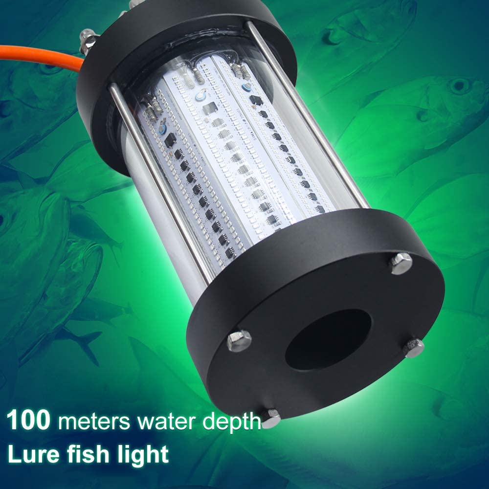 Projecteur sous-marin LED NS 500W pour la pêche, 35 000 lumens, étanchéité IP68, 110 V CA – Modèle pratique