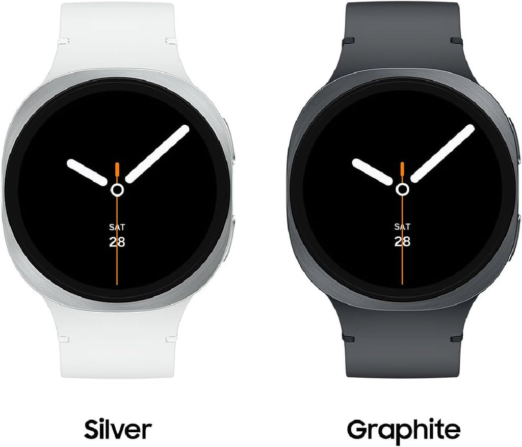 Présentation : Montre connectée Samsung Galaxy Watch 8 (2025) 44 mm Bluetooth, design coussin, suivi d'activité, coaching du sommeil et de la course à pied, score d'énergie, suivi de la fréquence cardiaque, couleur graphite, version américaine, garan