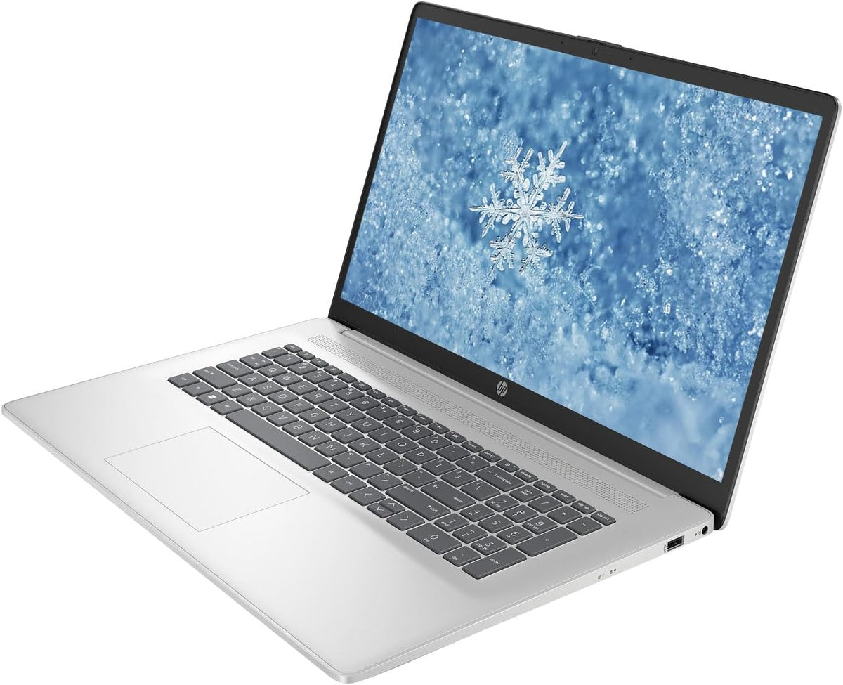 Ordinateur compact portable HP 17,3" HD+ Professionnel et Étudiant, 16 Go de RAM, SSD de 1 To, Processeur Intel Core i3 à 8 cœurs, Windows 11 Pro, Clavier numérique, Wi-Fi 6, Écouteurs PLUSERA et hub 8 en 1, Argent naturel