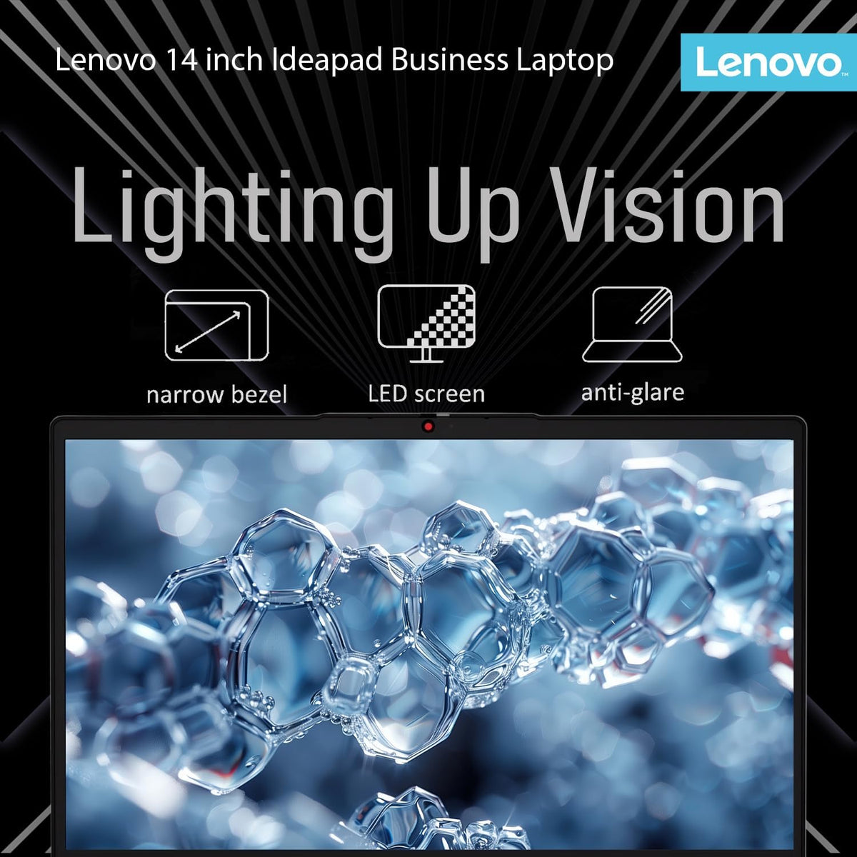 Ordinateur compact portable Lenovo IdeaPad avec Microsoft Office, 12 Go de RAM, 1,2 To (1 To Cloud et 256 Go de stockage), processeur Intel hautes performances, autonomie de 11 heures, lecteur de carte SD, webcam + USB-C, clé USB de récupération